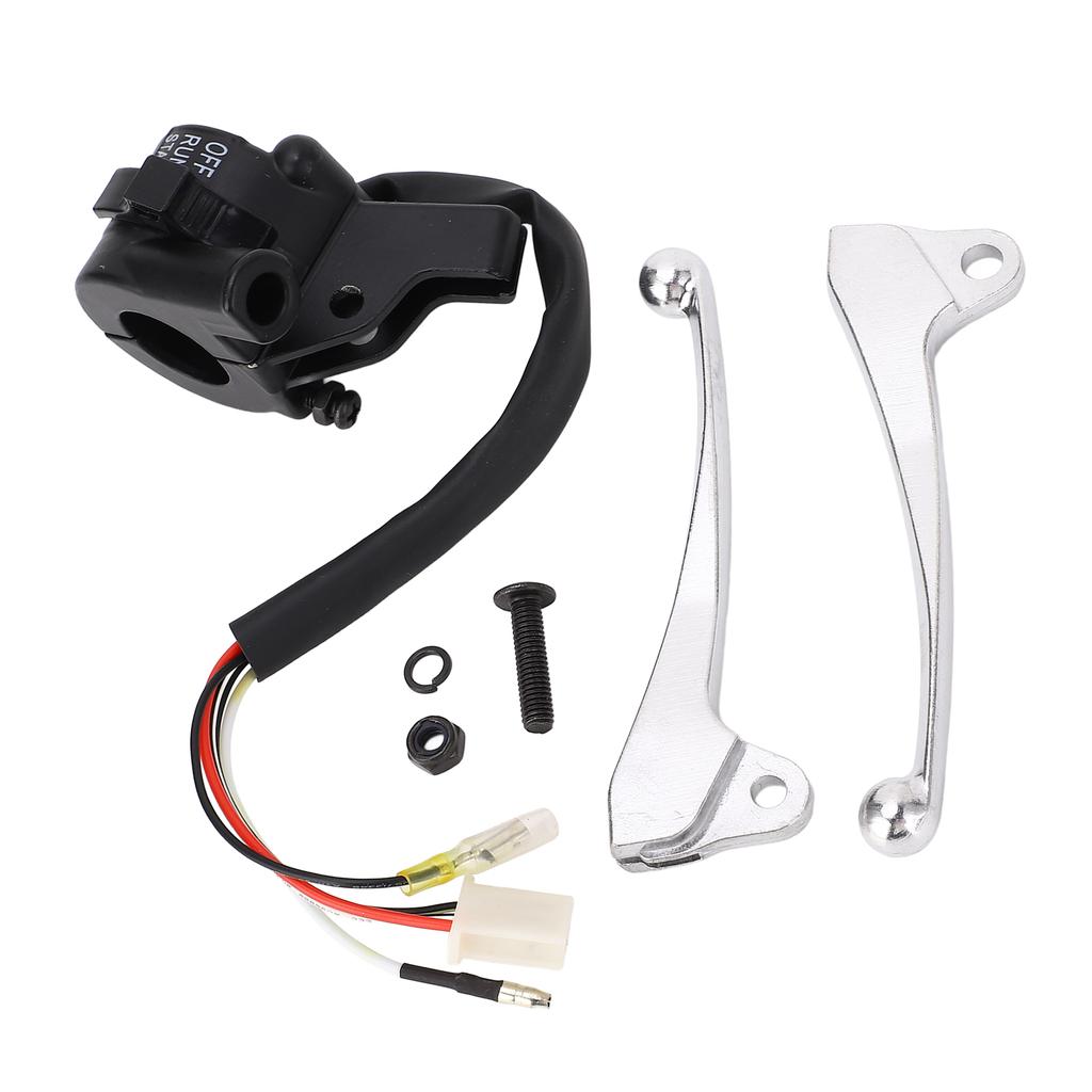 Twist Throttle Housing Switch Brake Levers Start Kill Switch Twist Grip Set for PW50 PY50 PEEWEE 50 Dirt Bike