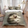 3pcs Anime Hedgehog Bedding Set - Includes One Quilt Cover and Two Pillowcases (No Core) - Polyester Fabric, Perfect for Bedroom and Guest R