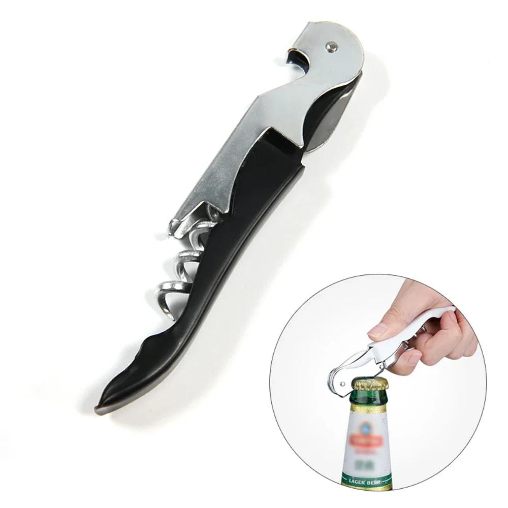 Professional Multifunction Wine Opener: Wood Handle Screw Corkscrew, Portable for Red Wine, Beer & Kitchen Use