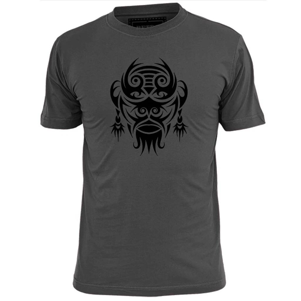 Mens Tribal African Mask T shirt Tattoo Maori Art