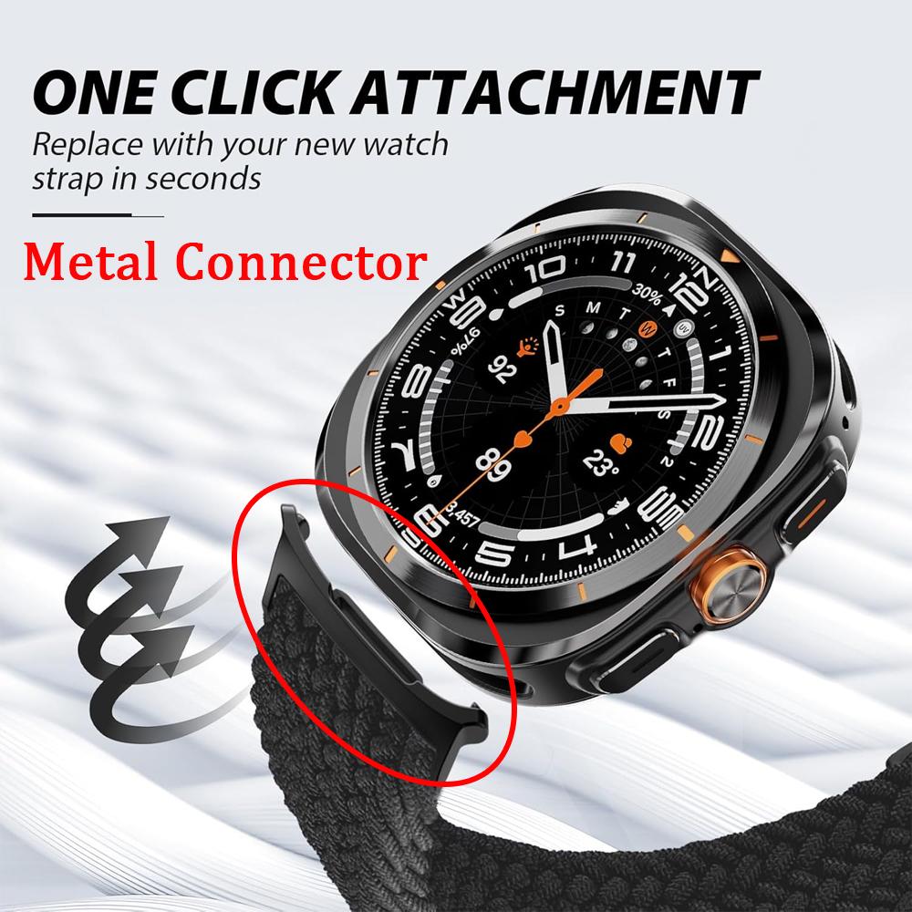 Braided Bands For Samsung Galaxy Watch Ultra 47mm watchband Magnetic wrist sport belt Bracelet Correa Galaxy Watch 7 Ultra Strap