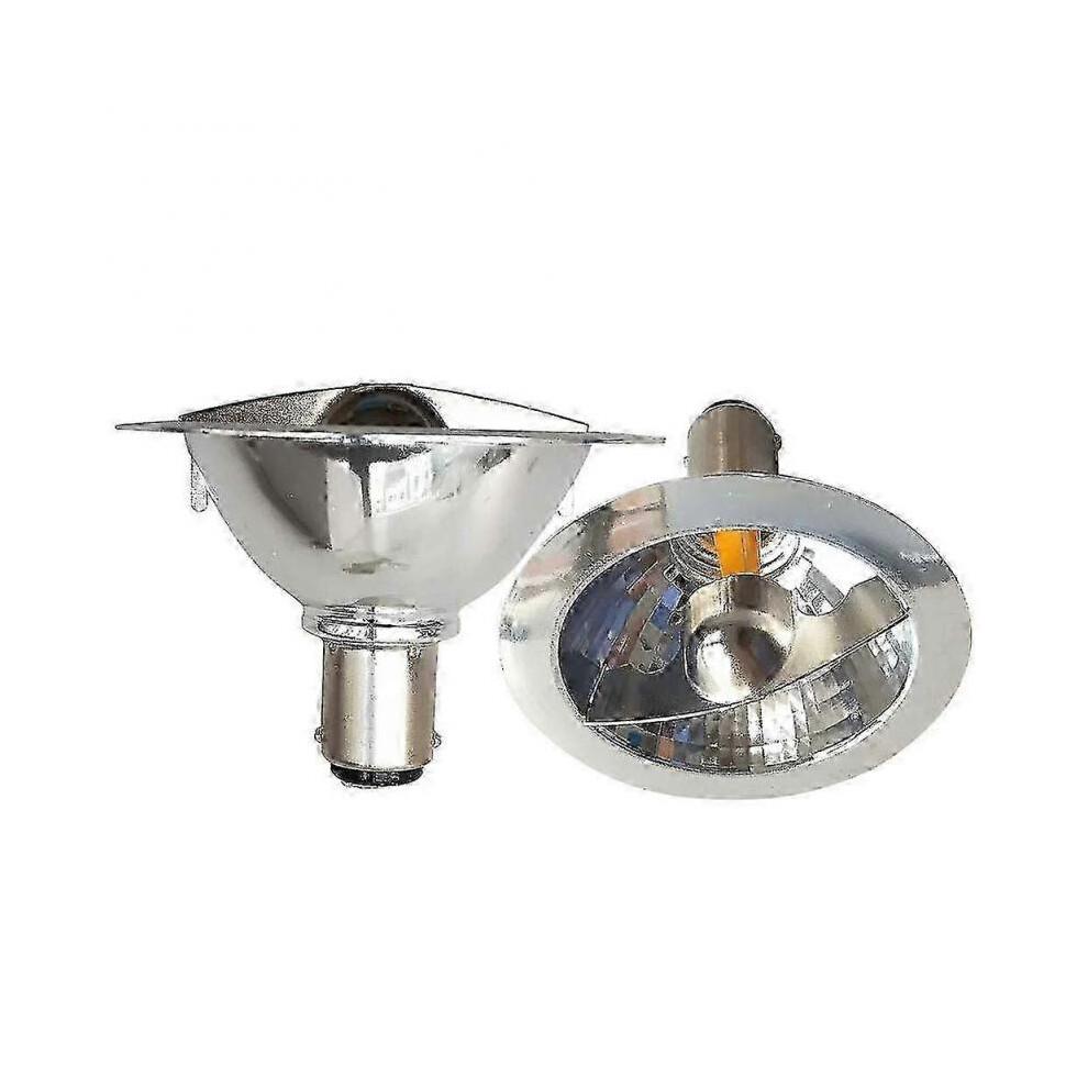 2x 3W 12V 2700K LED AR70 Ba15d Reflector Spot Lights To Replace 25W Halogen