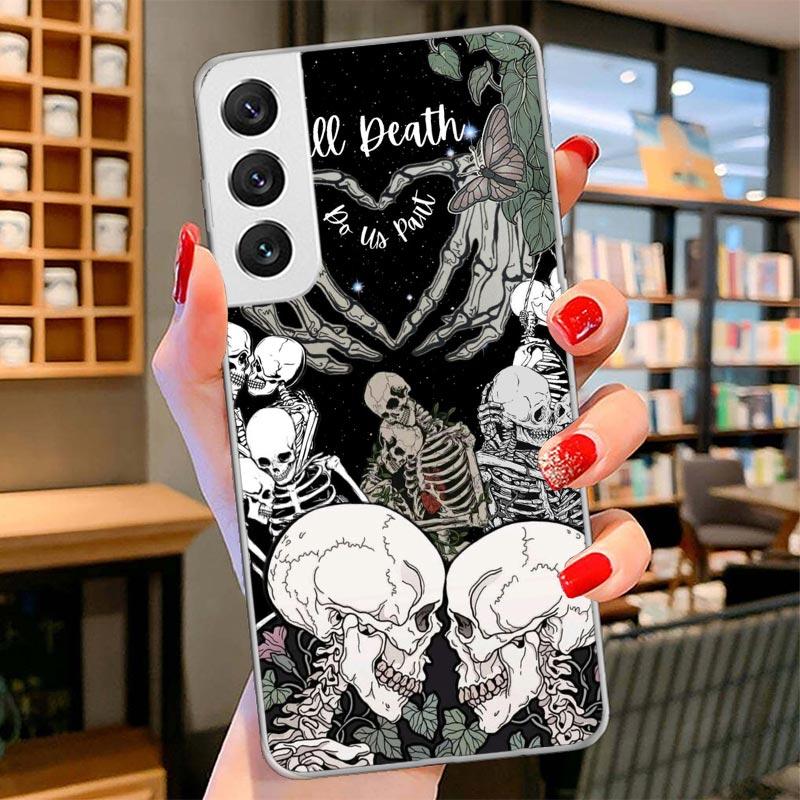 Anatomy Skeleton Heart Lovey Kiss Cover Phone Case For Samsung Galaxy S26 S25 Edge S24 Ultra S23 S22 Plus S21 S20 FE Soft Fundas