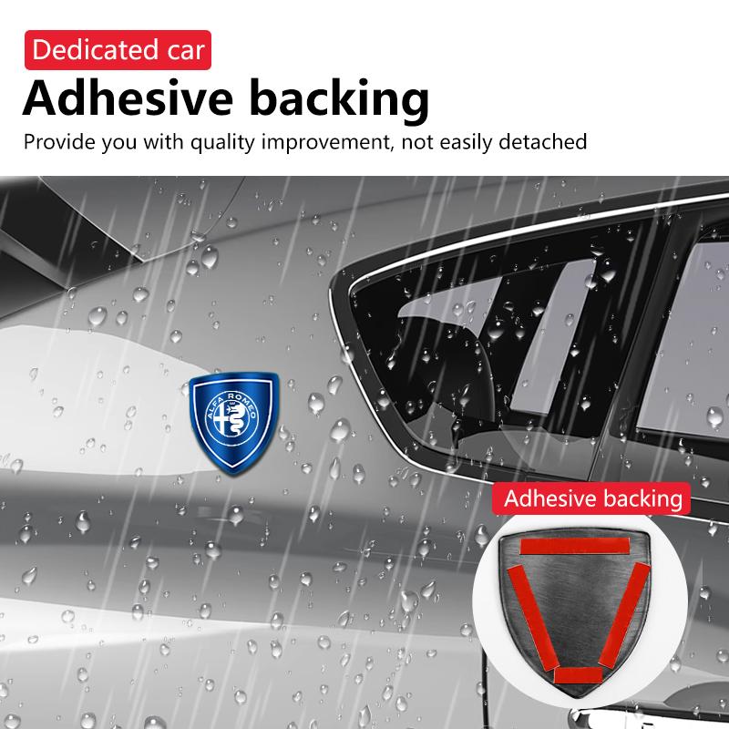 For Alfa Romeo Giulietta GT 159 147 156 Mito Brera Giulia F1 3D Metal Car Side Fender Sticker Shield Badge Emblem Logo zw5