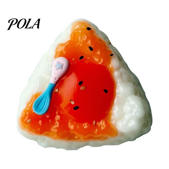 Triangular Rice Ball Squeeze Toy, Anxiety Relief Egg Yolk Rice Ball Toy, Home Office Workers Hand Relaxation Sensory Toy A