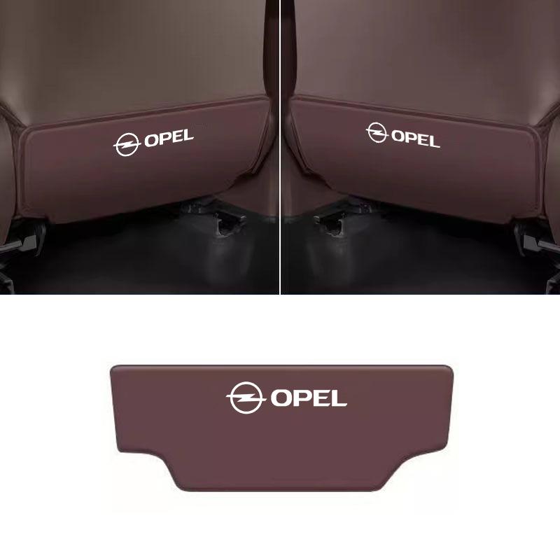 För Opel Astra Grandland Corsa Mokka Frontera Insignia Zafira Vivaro Karl Combo 1 st Bilbarnstol Anti-sparkmattor Smutsavvisande Kuddar