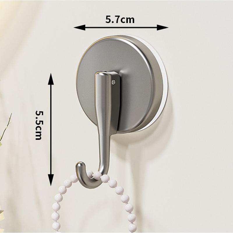 

Suction Cup Hooks Punch-free Multifunctional Hanging Key Clothes Hook Bathroom Robe Coat Towel Hook Kitchen Organizer Accessorie 1pcs серый