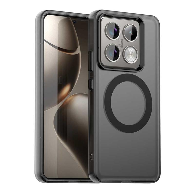 Nárazuvzdorný bezdrátový nabíjecí Magsafe kryt na telefon pro Xiaomi 14T 14 T Mi 14T Pro 5G Candy magnetický nárazník