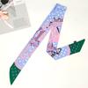 Classic New Long Small Silk Scarf, Decorative Slender Tied Bag Silk Scarf Small Ribbon Scarf Small Streamer Women's Scarf