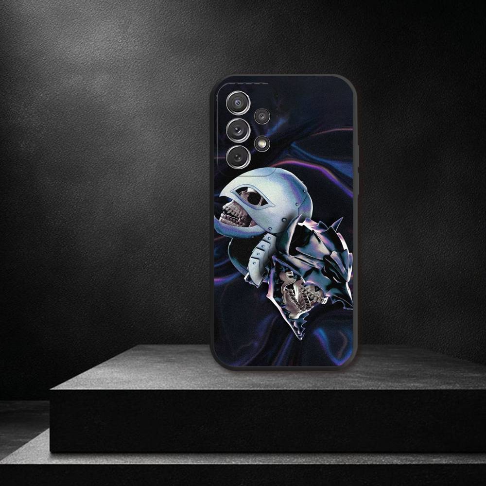 Anime B-Berserk GutS Phone Case For Samsung S 25,24,23,22,30,21,10,9,Ultra,Plus,Lite,FE,4,5G Black Soft Case