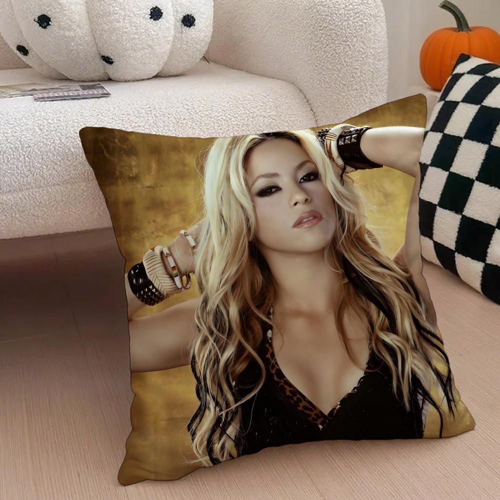 Popsinger SShakiras Cushion Cover Throw Pillow Cover Hidden Button Durable Polyester Chair Cushion