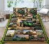 Car Series Printed Bedding Single Double Bed Full Size Pillowcase and Quilt Cover 2 or 3 Comfortable Home Decoration for Boys and Men Car Lovers Room