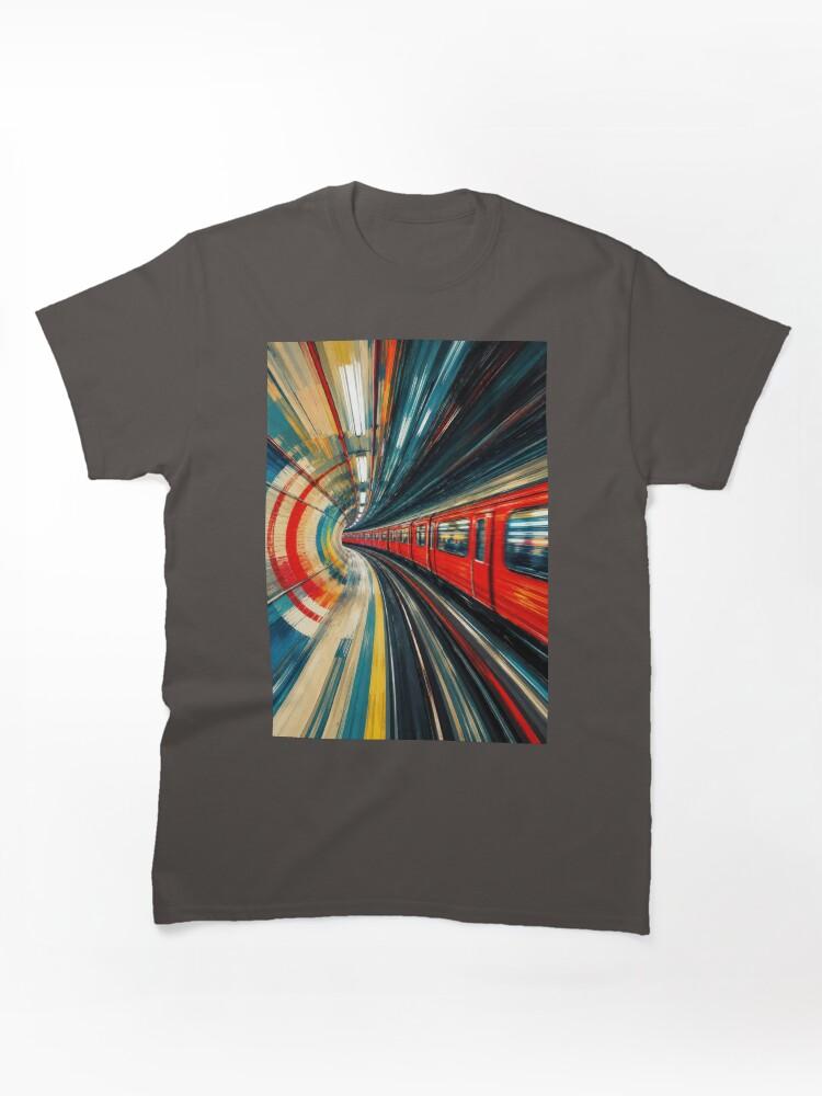 Metro Speeding Though: A London Subway Train #3 Classic T-Shirt