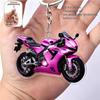 Breloc Acrilic Motocicletă Design Plat Realist 2D Pentru Entuziaști Decorațiune Geantă Chei