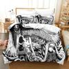 Luxury New 3D Print Anime Mieruko-chan Bedding Set Duvet Cover Bed Set Quilt Cover Pillowcase king Queen Boys Adult Bedding Set