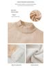 Men's Plush Half-High Collar Sweater, Fleece Knitwear, Thickened Warm Base Layer, Cross-Border Knit Sweater
