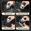 Steel Wool Scrubber with Handle Stainless Steel Cleaning Brushes Cleaning Dishes Stock Pots Pans Griddles Grills Cleaning Suppli