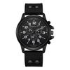 1PC Men's Watch Casual Leather Band Analog Quartz Watches with Calendar