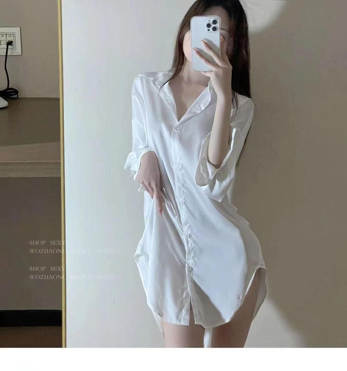 

Рубашка бойфренда сексуальная большого размера сексуальная пижама чистая похоть тонкая ночная рубашка комплект Average size