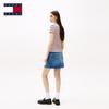 TOMMY JEANS Women's A/W 2025 Striped Ribbed Slim-Fit Short Sleeve T-Shirt
