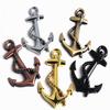 1PC Metal Personality Car Stickers Boat Anchor Hooks Navy Emblem Grill Cross Badge Pirate Ship Car Body Sticker