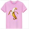COTTON 100% Hot European and American Funny Banana Undress Short-sleeved Women's