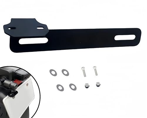 

DORARAKU Кронштейн для мотоциклетного видеорегистратора, Кронштейн-зажим для номерного знака задней камеры, Совместим с Mitsuba Sankowa EDR -11/21/21G и Kijima 10