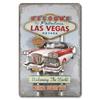 Welcome To Las Vegas Plaque Metal Tin Signs Vintage Decor Nevada Casino Metal Posters Wall Art Decor