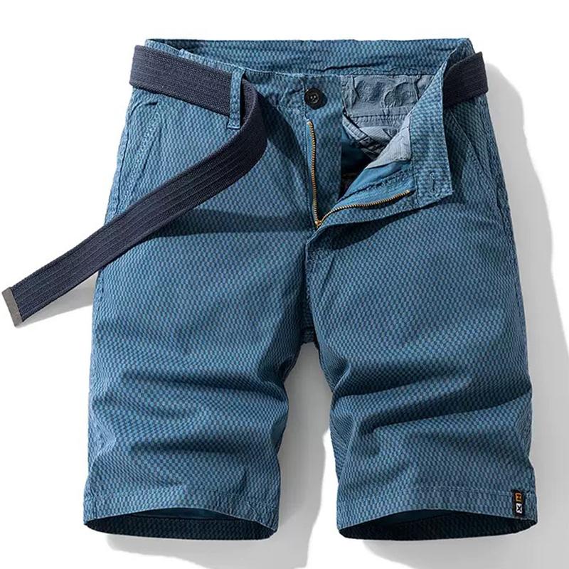 Men Summer Cotton Cargo Shorts Men Multi Pocket Breathable Casual Jogger Short Tactical Casual Short Male