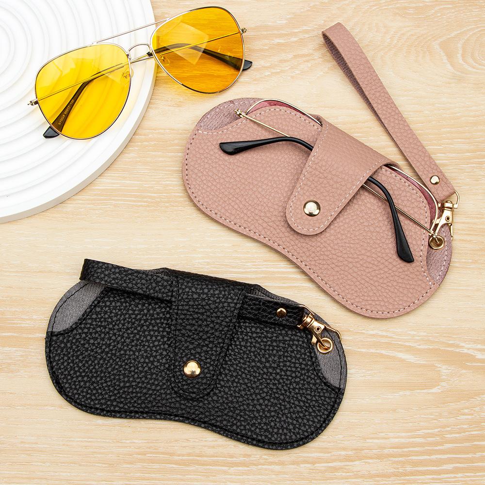 Glasses Storage Bag Portable Women's Sunglasses Case Glasses Clip Protective Cover Portable Fashion Glasses Bag