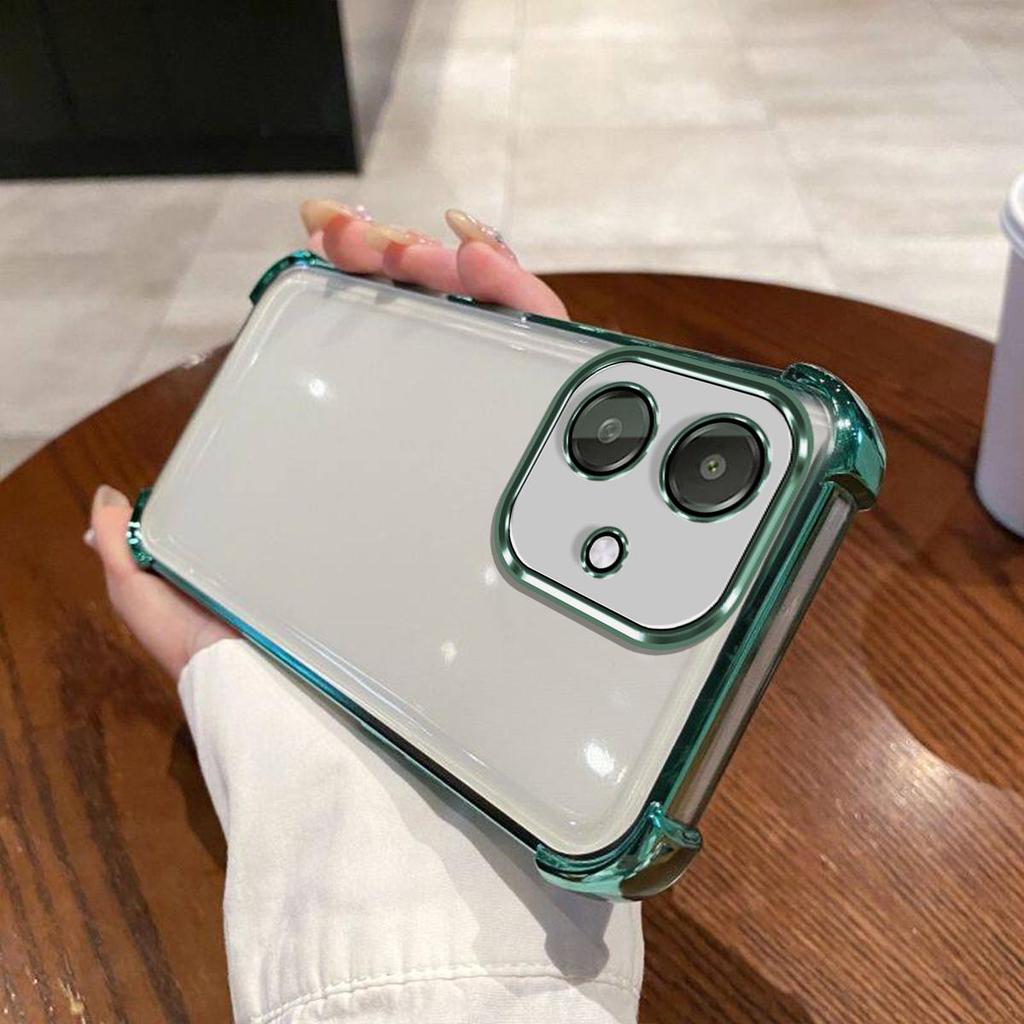 Case for OPPO A5i,A3 5G,A3 4G,A3x 4G/5G Electroplated Color Border Clear Phone Casing Cover
