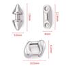 5/10 Pcs Anti-Fade Stainless Steel Pointed Cone Charms, Connector Pendants for Handmade Bracelet & Necklace DIY