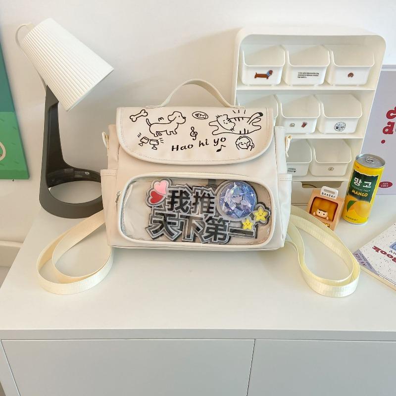 Nischen-Design-Sinn kleine Lebensmittel Crossbody, Studenten-Graffiti-Stickerei Rucksack cm Babytasche einzelne Schulter