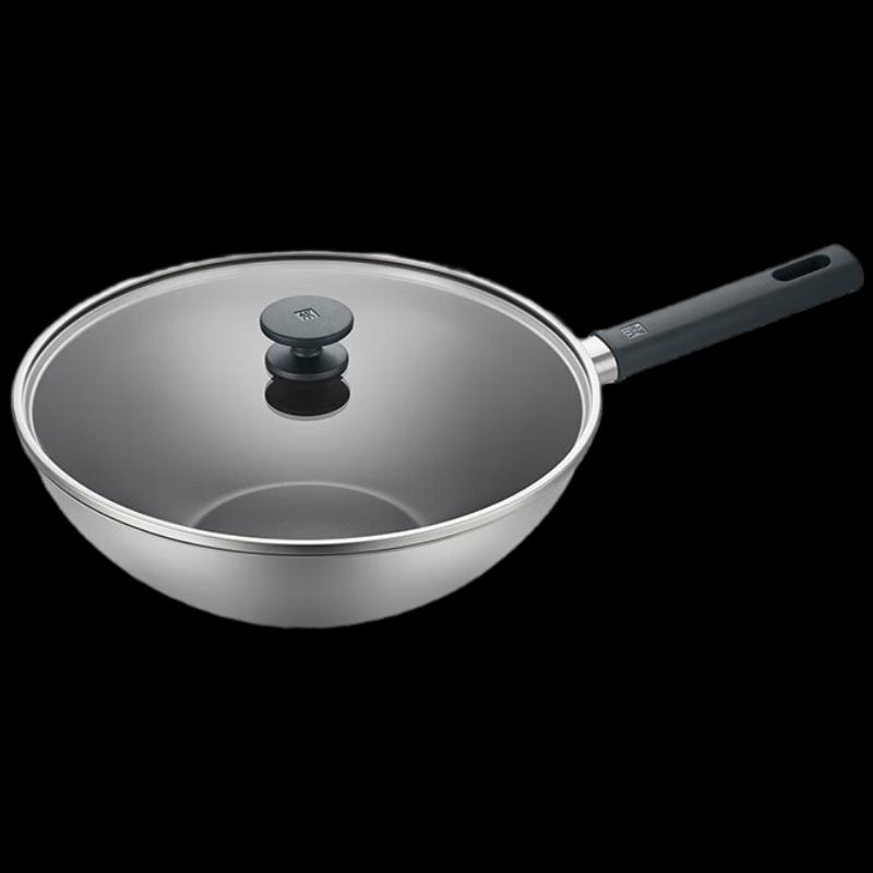 Zwilling 30cm Silver Titanium Wok