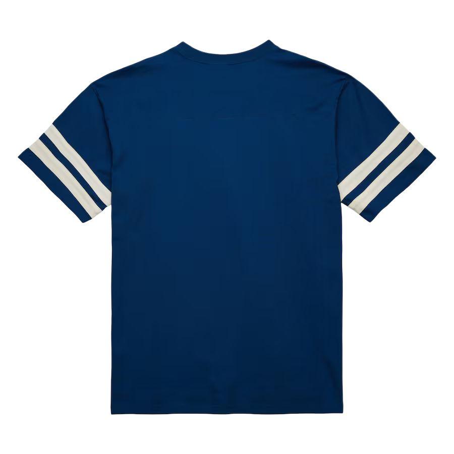 Mitchell & Ness x NCAA Georgia Tech Yellow Heavyweight Yoke T Shirt Men's Marine Blue FC7773-GTENAVY