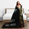 Si Fi Project Hail Mary  Blankets  Plush Throw Blankets Airplane Travel Portable Lightweight Bedsprea,