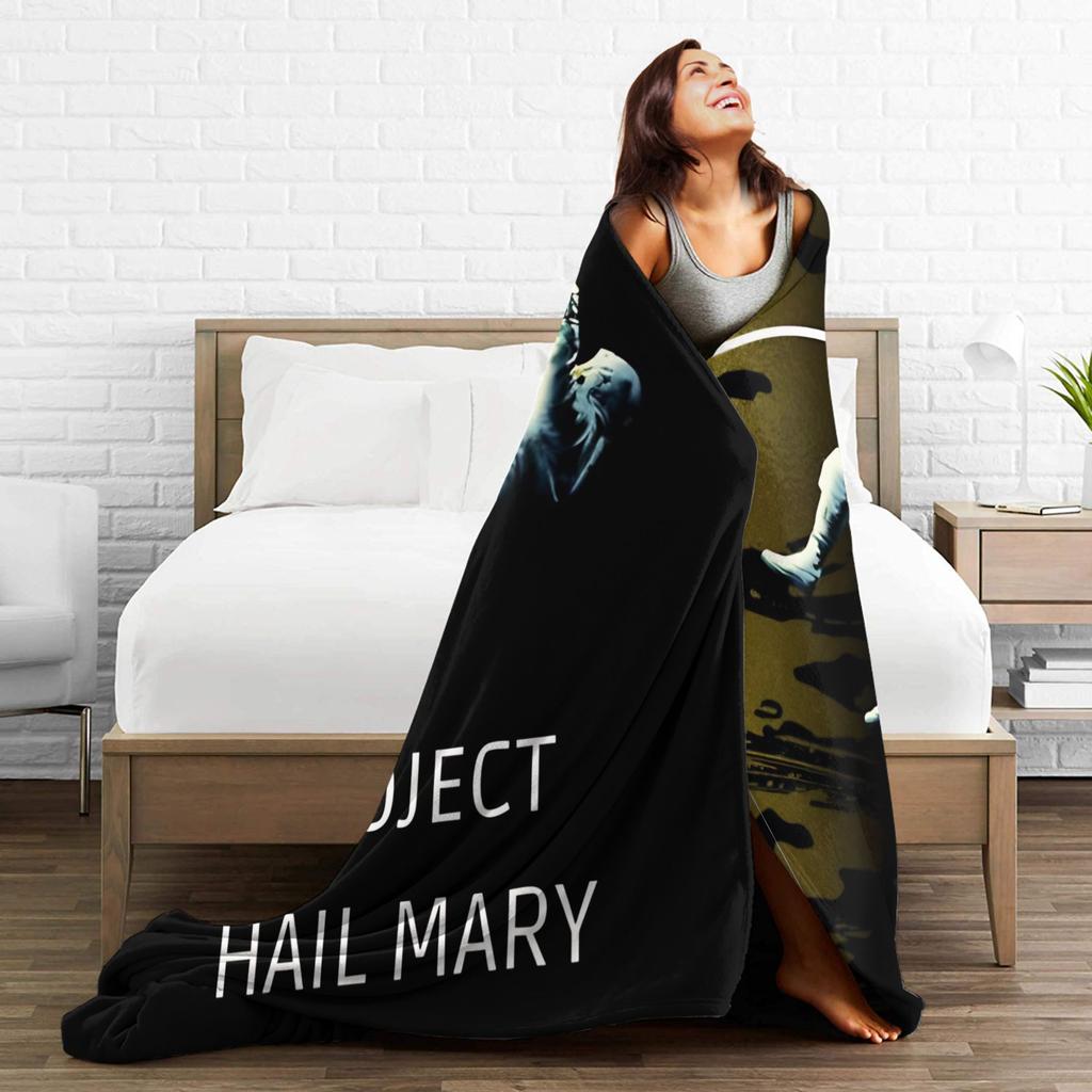 Si Fi Project Hail Mary Blankets Plush Throw Blankets Airplane Travel Portable Lightweight Bedsprea,