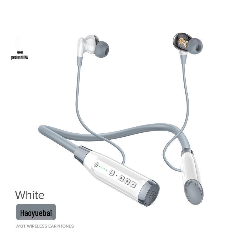 A13T Bluetooth Neckband: Four-Speaker In-Ear Wireless Sports Headset