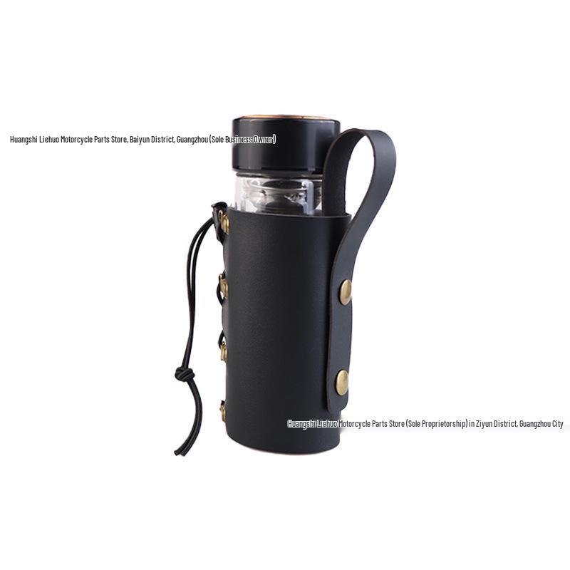 Mountain & Commute Bike PU Leather Insulated Water Bottle Holder