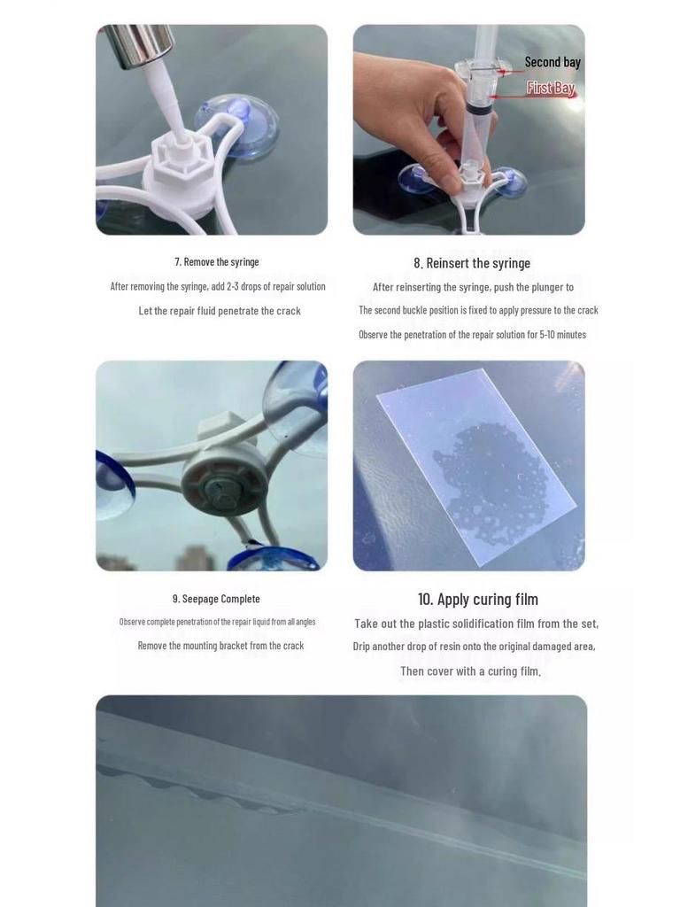 Windshield Repair Liquid for Cracks, Fissures & Scratches - Traceless Damage Restorer