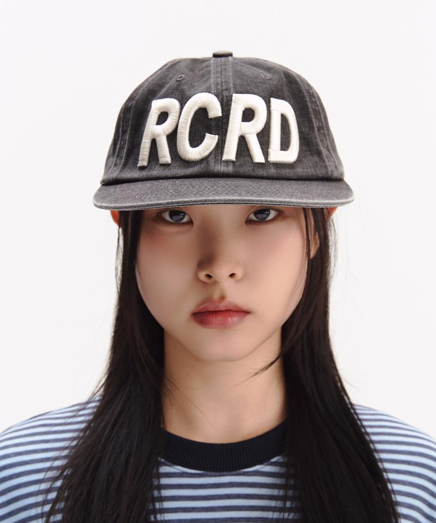 SLOW RECORD HOUSE Vintage Washed Rcrd Cap_Charcoal
