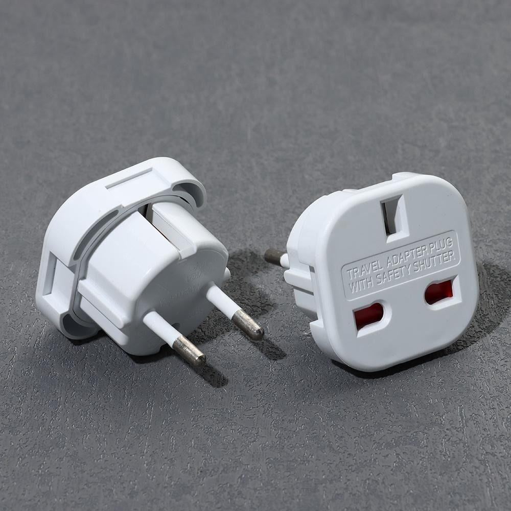 Wall Socket UK to EU Converter Power Charger Outlet Connector Universal Travel Adapter