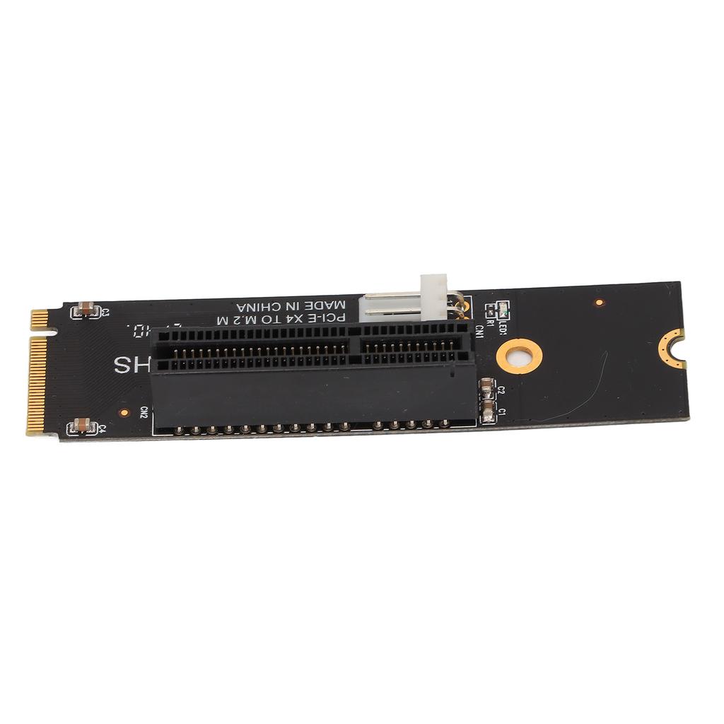 NGFF M.2 To PCIE X4 Riser Card NGFF M.2 To PCIE X4 Adapter Card with LED Indicators for Bitcoin Miner Mining