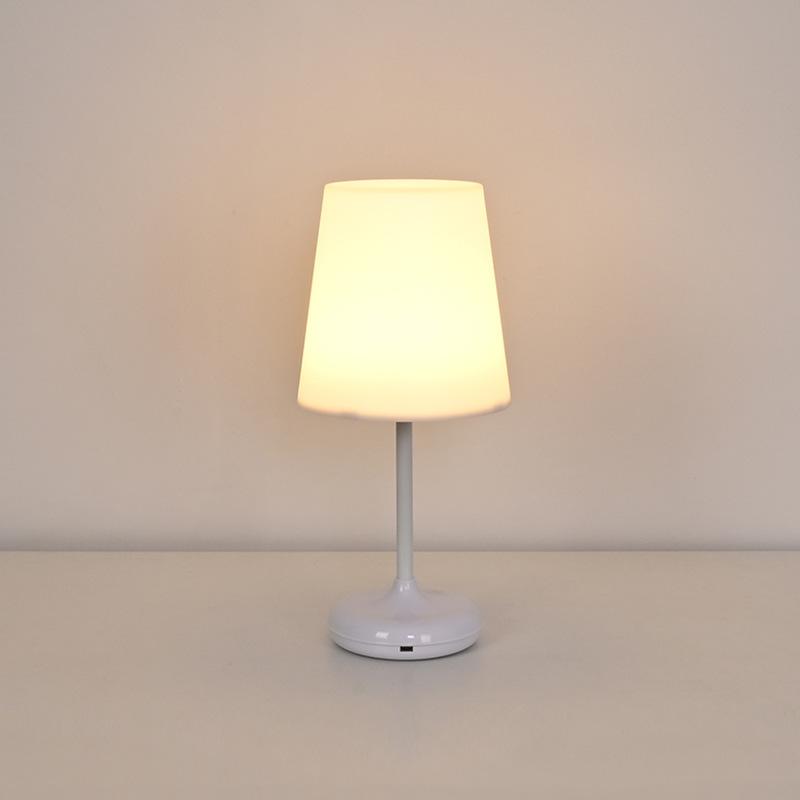 Rechargeable LED Table Lamp, Cordless Dimmable Warm White Bedside Lamp USB Charging Portable Night Light for Bedroom Living Room