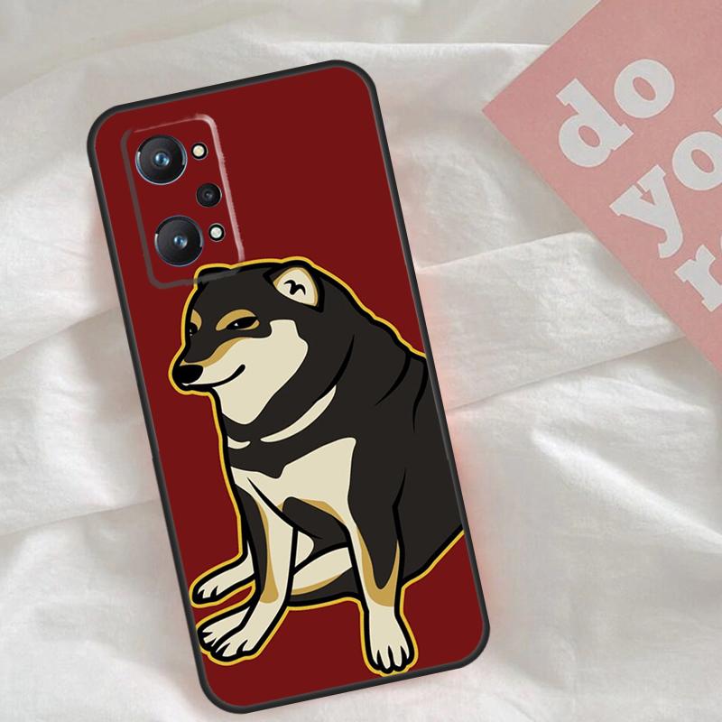 Cheems Doge Case For Realme C65 C67 C71 C63 C61 C55 C51 C53 C35 C75 11 12 13 14 15 Pro Plus GT6 GT7 Pro
