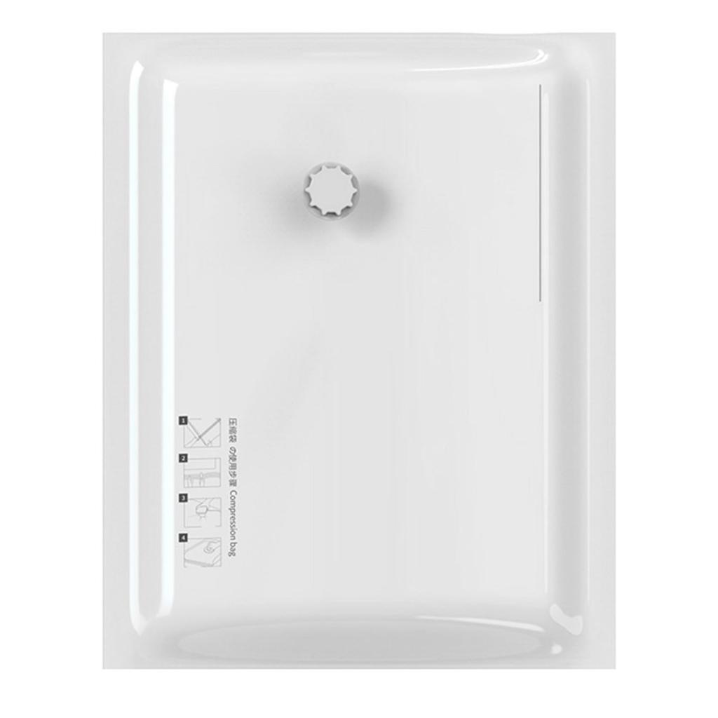 Vacuum Compression Bag Space Saving Bag White Pattern Easy Use Travel Packing Bag for Clothes Bedding Pillow