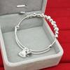 Silver-Plated Star-Studded Women's Bracelet - Fashionable, Elegant, and Versatile Design