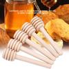 24Pcs/Set Wooden Honey Dripper Stick Server Jam Syrup Drizzler Stirring Rod Kitchen Gadgets For Drizzling Honey Maple Syrup