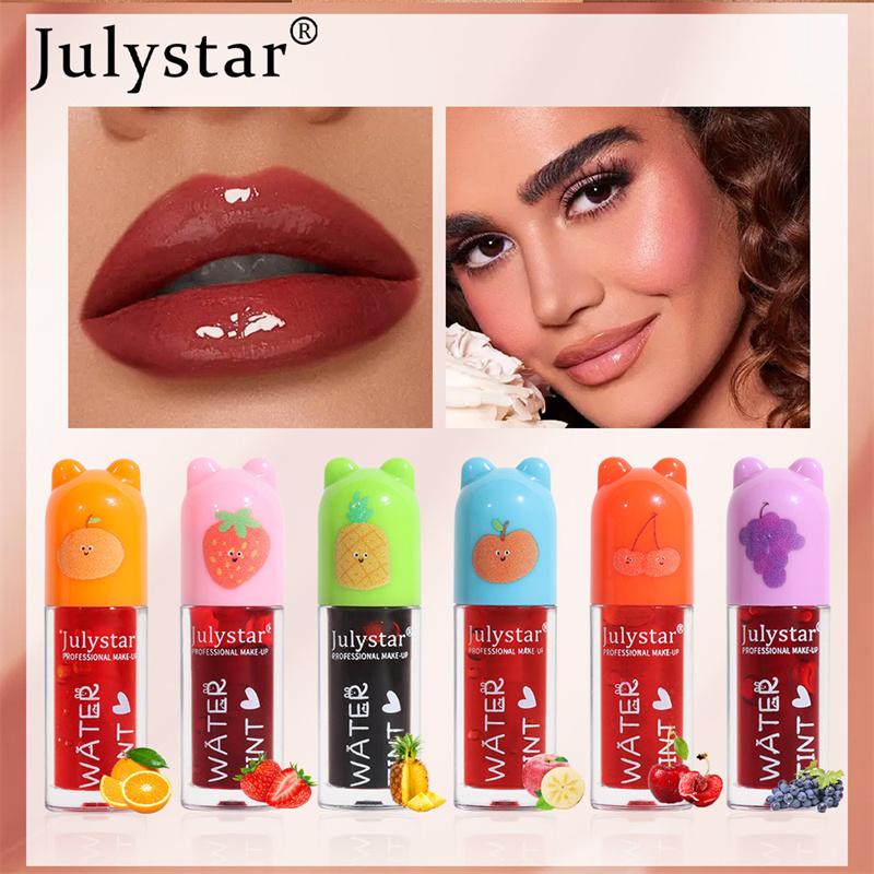 Glossy Mirror Lip Glaze Set Lip Dye Not Easy To Fade Non-stick Cup Moisturizing Lipstick Water