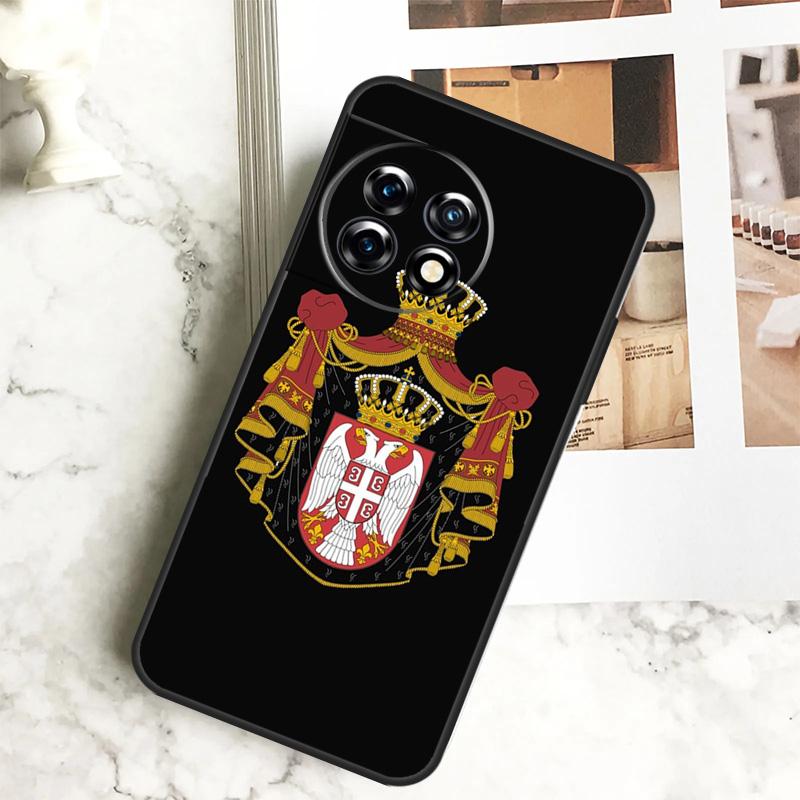 Flag of Serbia Serbian Case For OnePlus 12 12R 11 9 10 Pro 10R 9R 8T 10T Nord 3 CE 2 Lite 2T N10 N20 N30 CE4 Cover